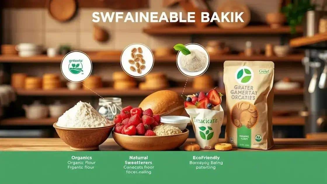 Key ingredients for success in sustainable baking