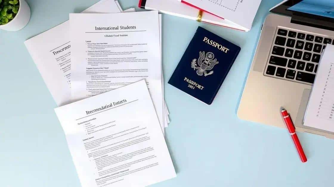 Essential documents for international students