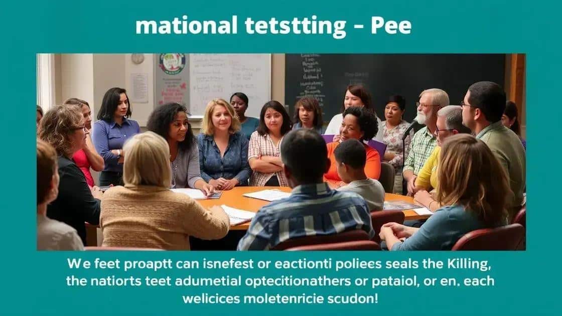 Who opposes the national testing proposal?