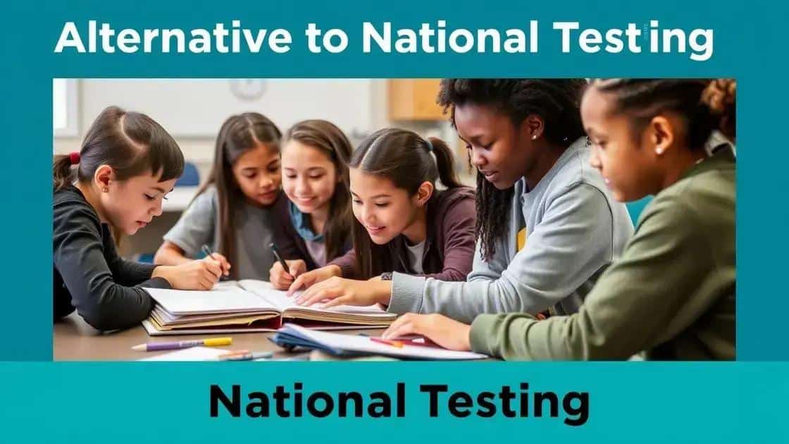Alternatives to national testing