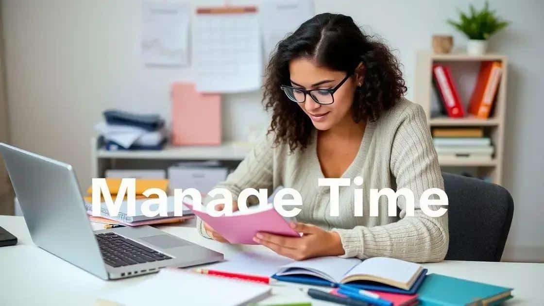 The role of time management in academic success