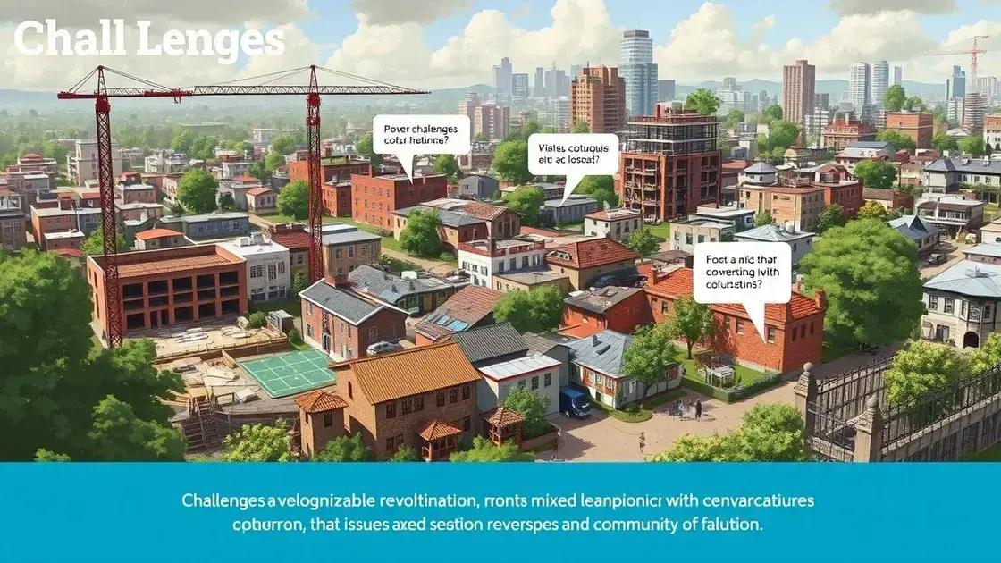 Challenges in urban revitalization efforts