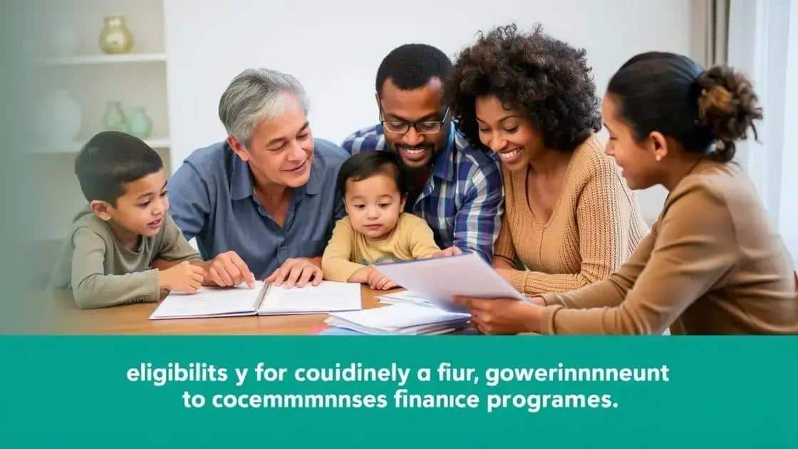 Eligibility criteria for families